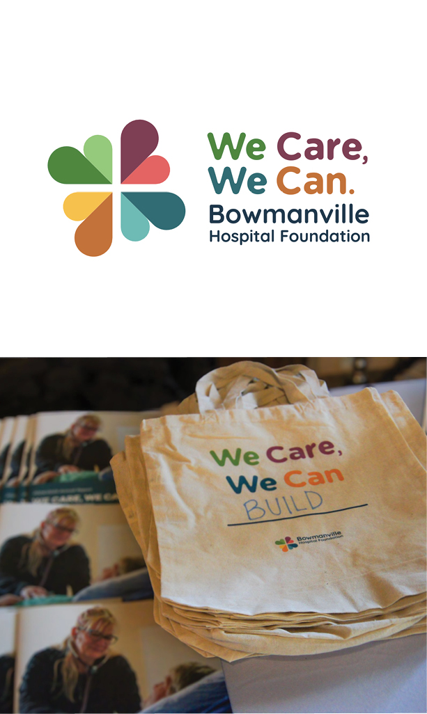 Bowmanville Hospital Foundation logo and rebrand visuals
